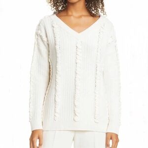 Club Monaco Woven Detail Sweater